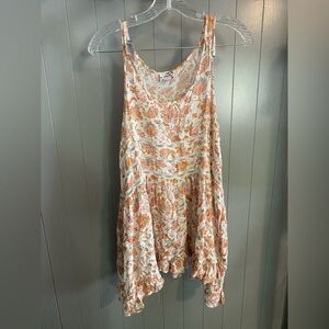 Intimately by Free People floral & lace trapeze dress